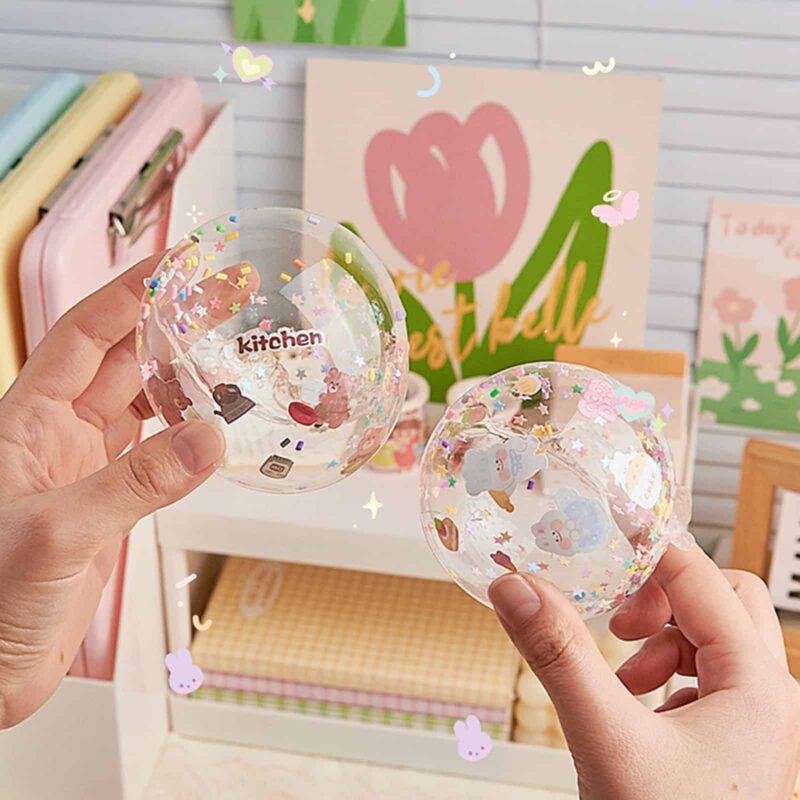 Multipurpose Nano Tape with Straws and Beads for DIY Craft Children Pinch Toy Making Blowing Bubble 2